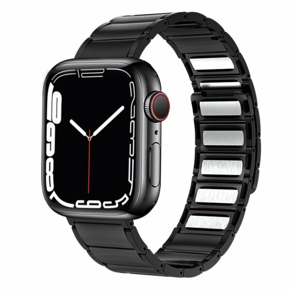 Maximus-Magnetic-Stainless-Steel-Band-for-Apple-Watch-in-Black-Side