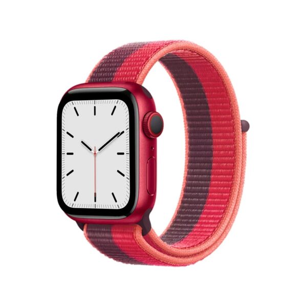 red dark cherry sport loop for apple watch side